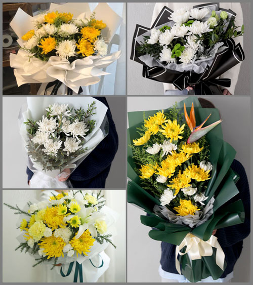 山东青岛平度市同和街道西郭家庄村白事花束代送